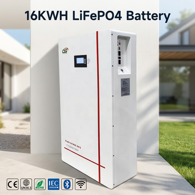 BG02 10kWh 51.2V LiFePO4 Солнечный аккумулятор Смарт BMS Система Ультрадлинный цикл Стенный домашний энергосберегатель